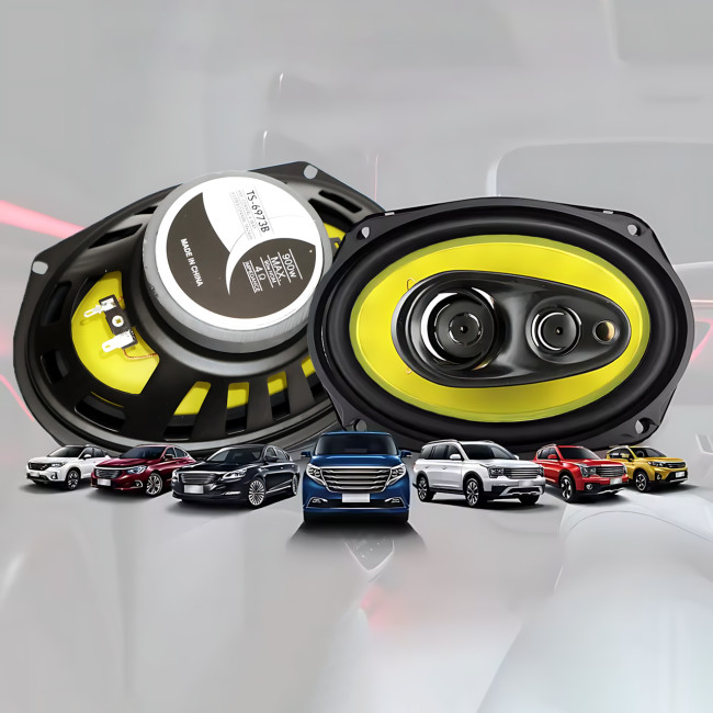 Автоакустика TS-6973B 6&times;9" коаксиальная, 2-полосная, 350 Вт MAX, 60 Вт RMS, 4 Ом, 25&ndash;35000 Гц, овальные автоколонки